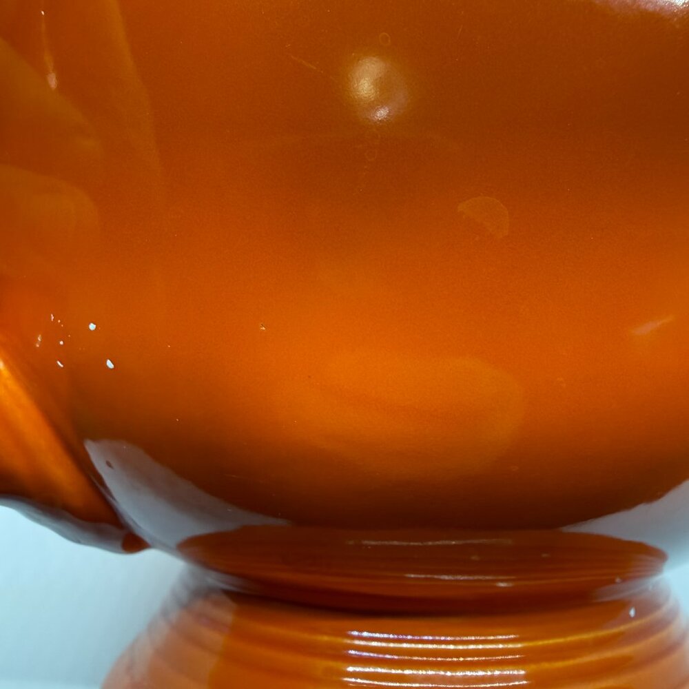 Vintage Fiesta Ware RED (orange) - Lip Pitcher 1936 - 1946 - 64oz - Picture 13 of 13